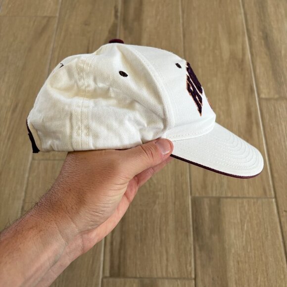 Zephyr Virginia Tech Hokies Adjustable Hat Unisex White Maroon College Sports - Picture 4 of 8